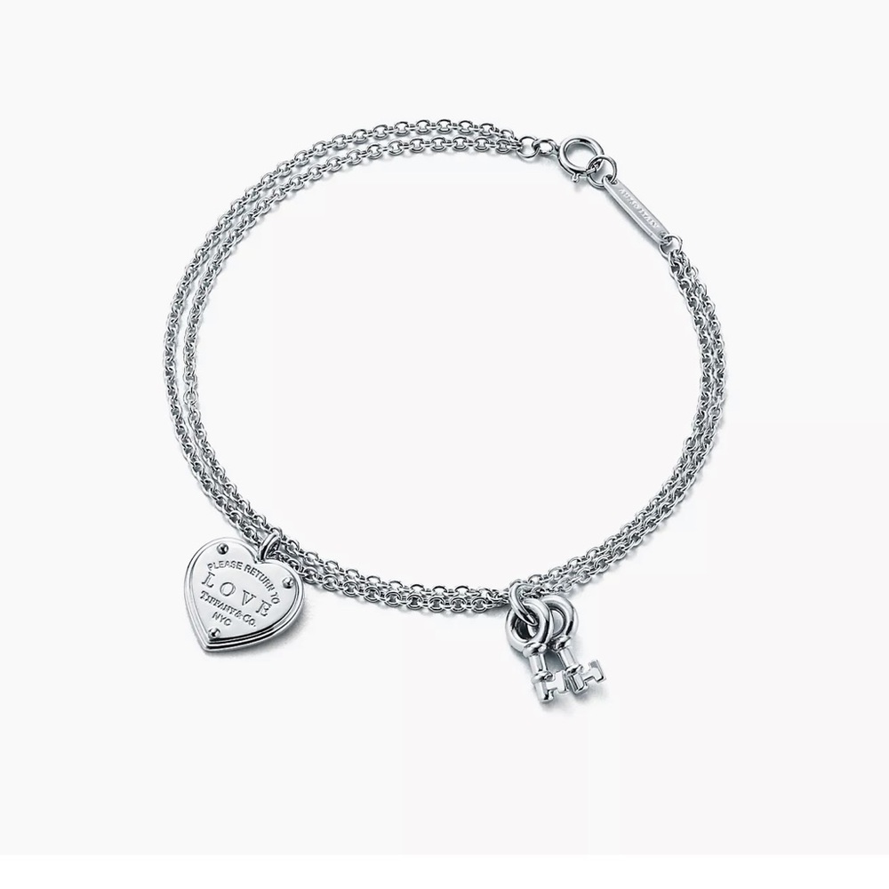 Tiffany & Co Love Heart Tag Key Bracelet